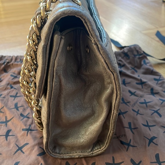 Rebecca Minkoff | Quilted Affair Studded Crossbody Bag Purse gray chain link - Picture 6 of 17